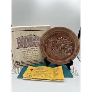 Iowa GREENTREE POTTERY Dow House Crawford County Judy Sutcliffe 1972 Historical